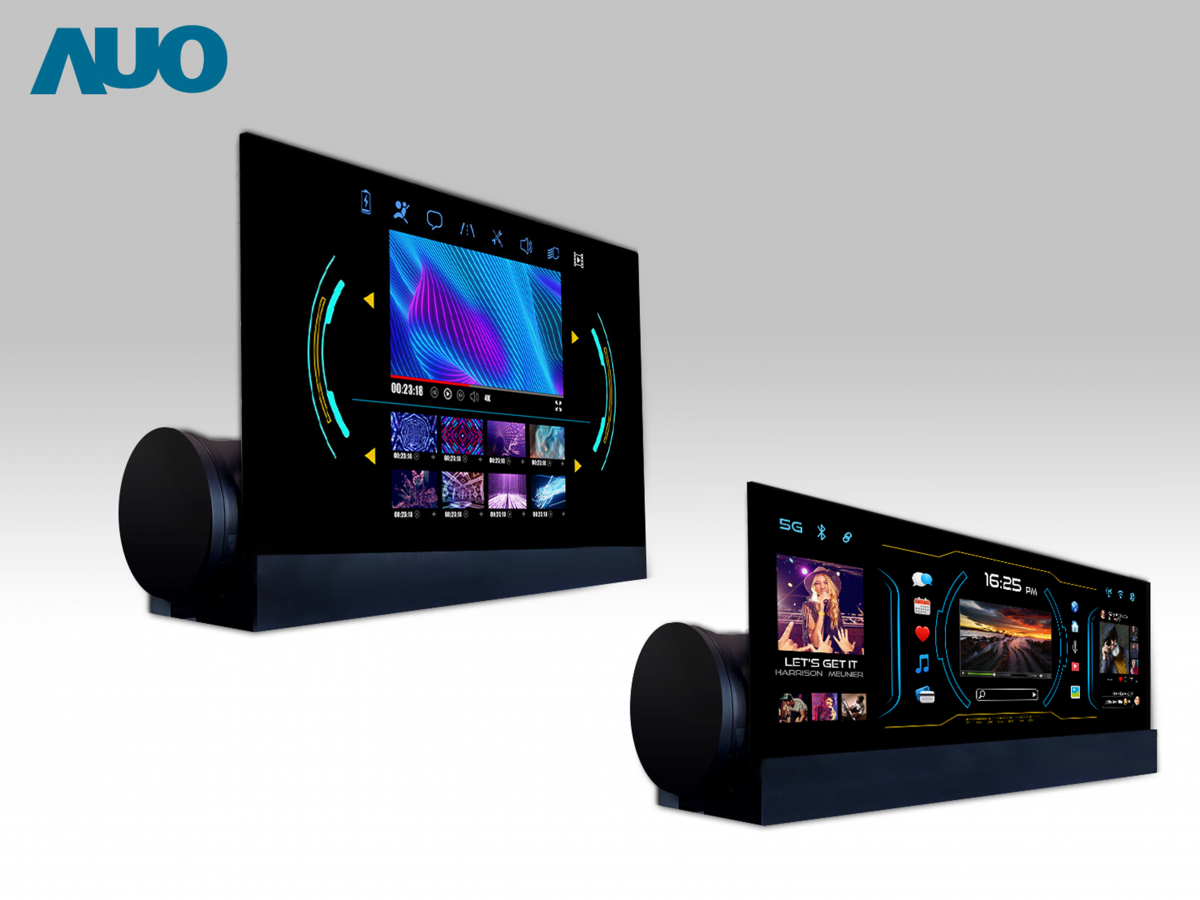 友達14.6吋可捲式Micro LED面板，導入車內資訊、影音娛樂及駕駛安全系統，翻轉智慧移動場域