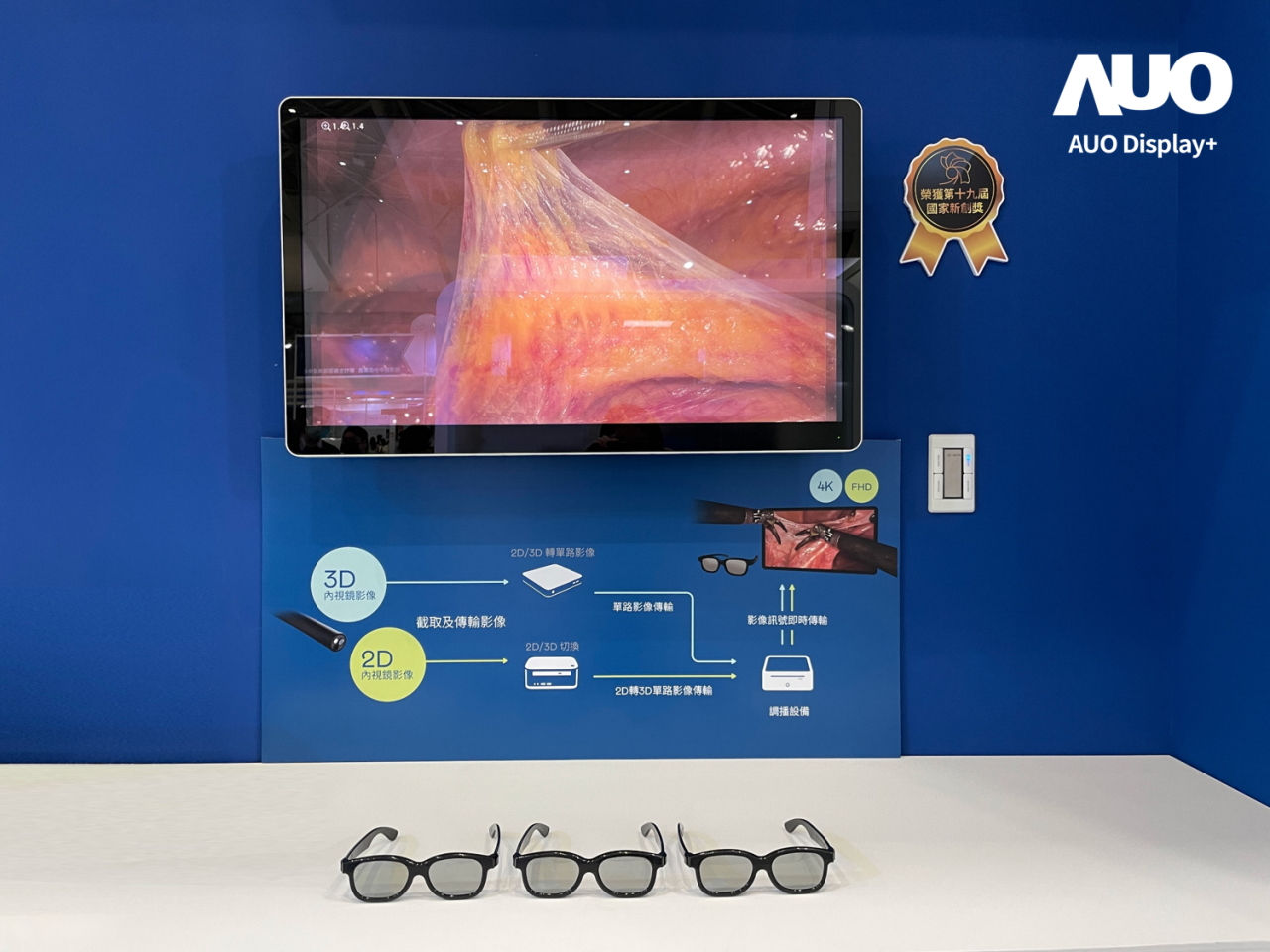 達擎寬視角3D醫療顯示器，協助醫護團隊成員於手術進行時，皆能看到一致性的3D影像，提高溝通效率，使手術更精準、快速完成達擎寬視角3D醫療顯示器，協助醫護團隊成員於手術進行時，皆能看到一致性的3D影像，提高溝通效率，使手術更精準、快速完成