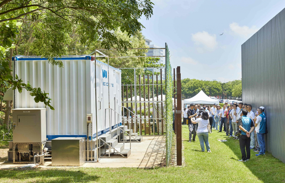 友達西大墩窯文化館建置屋頂全綠電及儲能櫃，為兼具創能儲能的永續綠能場域