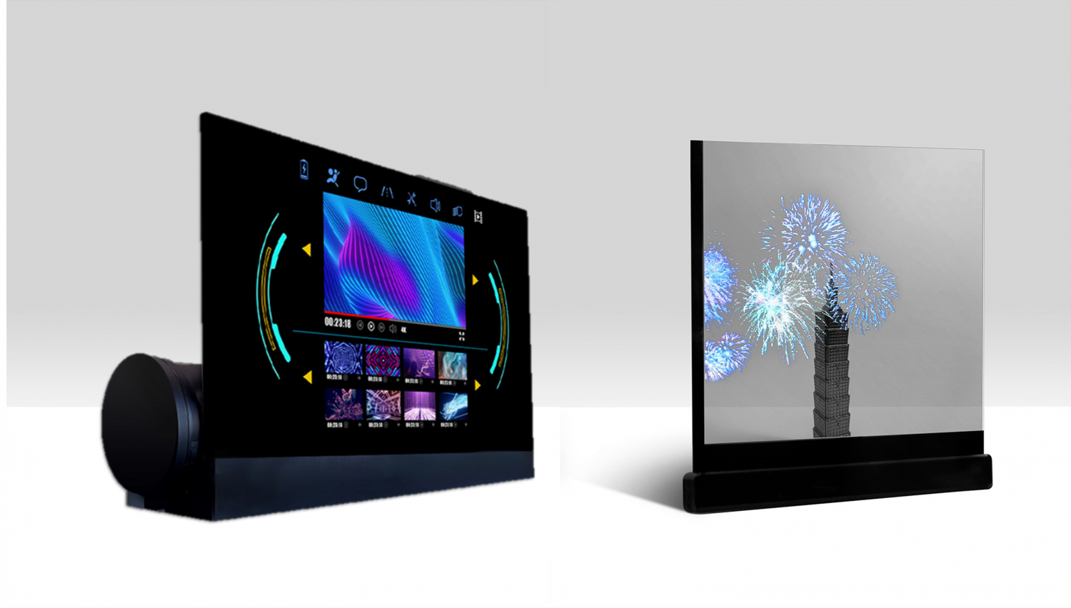 可卷式、折迭性、高透明